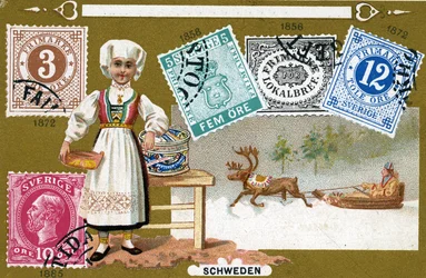 Swedish Postage Stamps, 1897